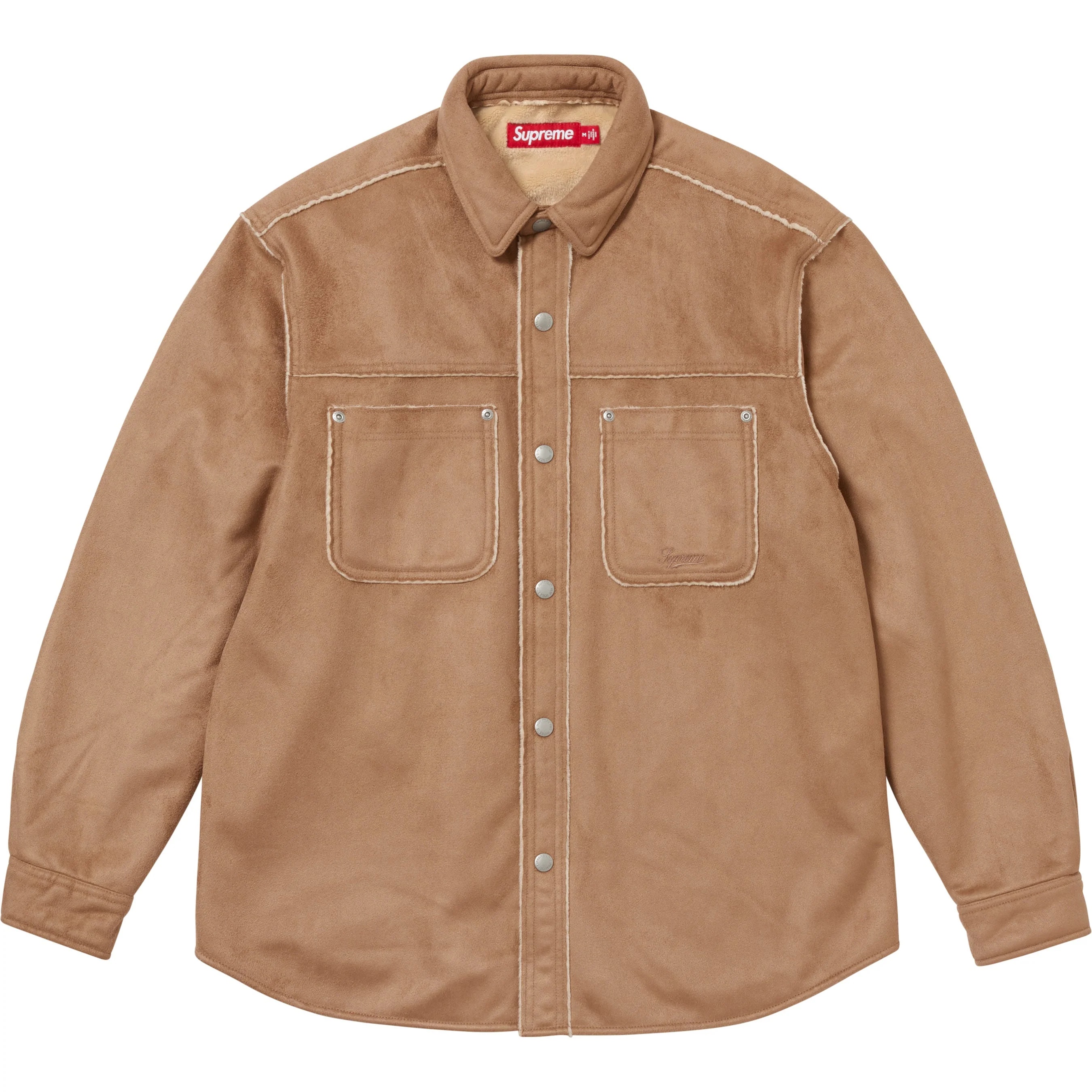 Faux Suede Snap Shirt view 5